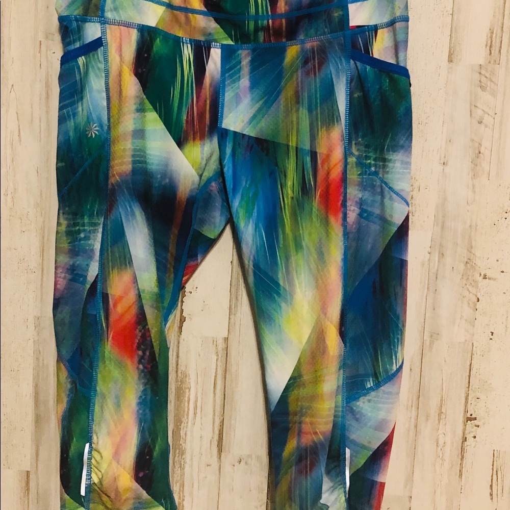 Athleta capris size M multi colored